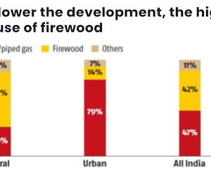 The lower the development, the higher the use of firewood