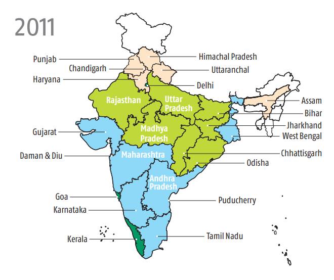 Sanitation has made the highest progress in all states